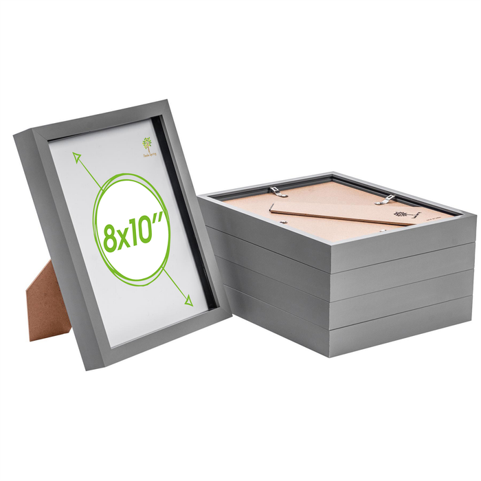 Nicola Spring 3d Box Photo Frames - 8" X 10" - Pack Of 5