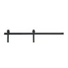 Hume 2000mm Internal Barn Door Frontier Track & Fitting Set Black