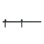 Hume 2000mm Internal Barn Door Frontier Track & Fitting Set Black