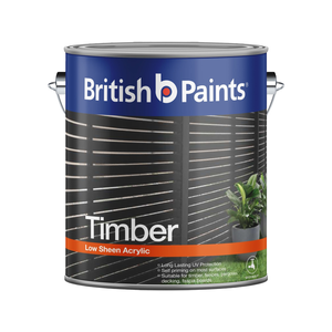 British Paints 4L True White Timber Exterior Paint