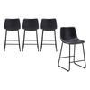 Oikiture Bar Stools Grey X4
