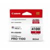 Canon PFI-4100R Red Ink Cartridge - 80ml