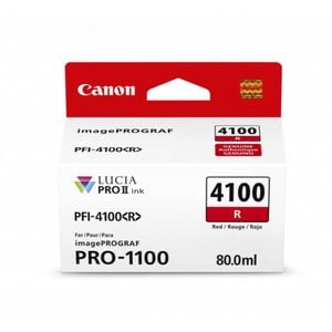 Canon PFI-4100R Red Ink Cartridge - 80ml