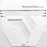 Tecnifibre Squash Racquet Logo Stencil Card