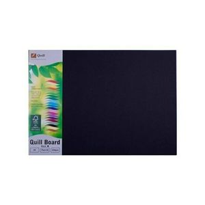 Quill Cardboard A3 210gsm 25pk (Black)