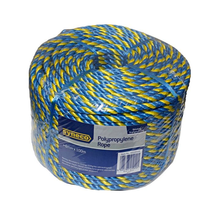 Syneco 6mm x 100m Twisted Rope