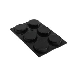 Surface Gard 18mm Black Round Floor Protection - 6 Pack