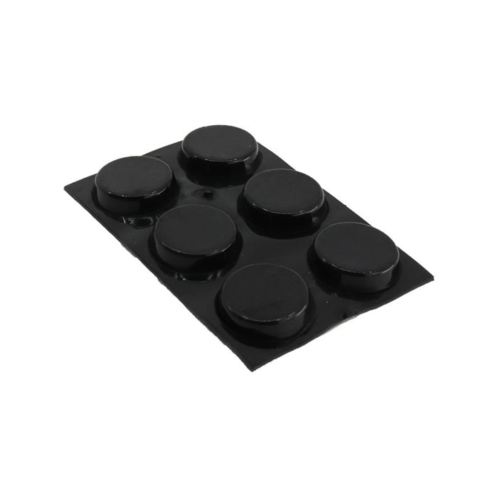 Surface Gard 18mm Black Round Floor Protection - 6 Pack
