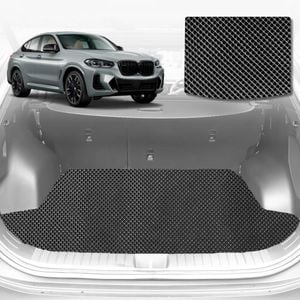 6D Diamond Car Boot Mat for BMW X4 (G02)2018-Current-Cargo Mat-Black-Outback GT