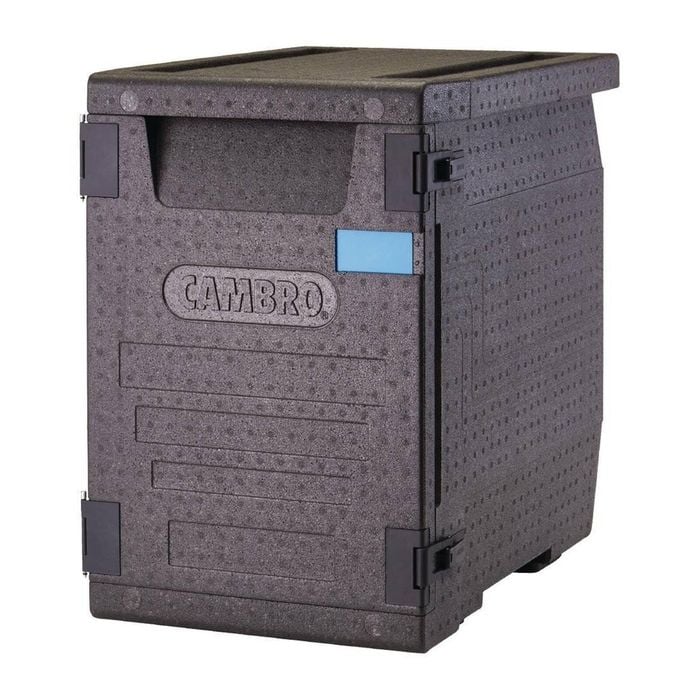 Cambro Gn Pan Carrier Gobox Epp400 Front Loading Black 86ltr 640x440x625mm Commercial Kitchen Food Transport