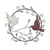 P&P 50.8×0.64×49cm Metal Birds Wall Decor,  Elegant Artwork for Living Rooms & Offices