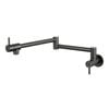 Mondella Resonance Matte Black 2 Control Valves Pot Filler