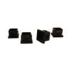 Surface Gard 22mm Black Square Internal Plastic Chair Tips - 4 Pack