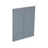 Kaboodle Danish Blue Modern Corner Wall Cabinet Doors - 2 Pack - Modern