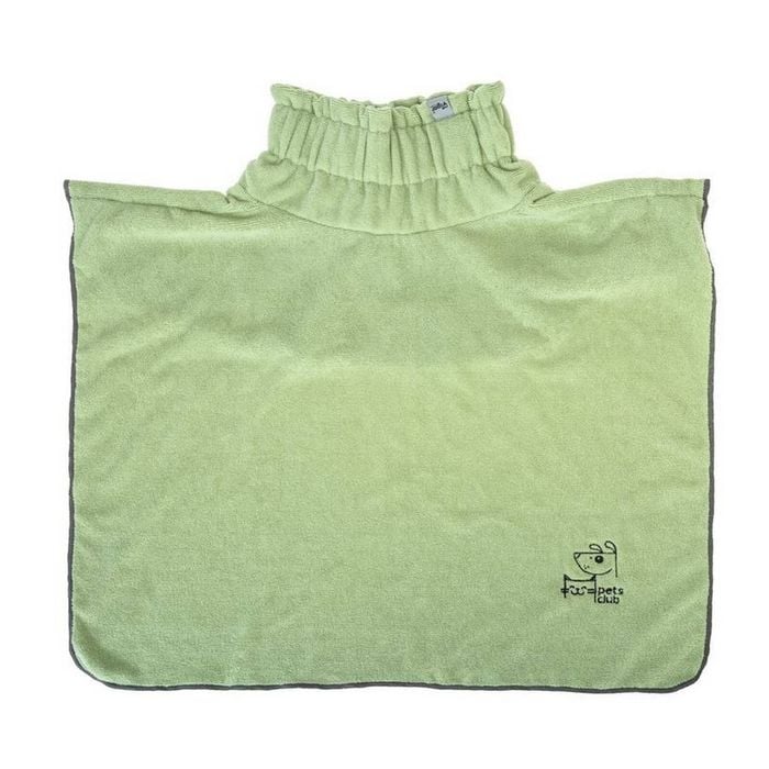 Vigar Pets Club Microfibre Pet Dog Bathrobe Towel Green