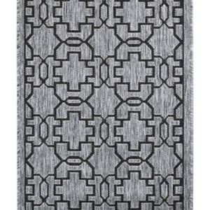 Long Island 208 Dm9e 66x230 Grey Black Runner