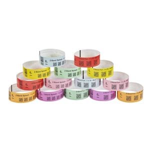 Zebra Z-Band Fun 10012712-4 Multipurpose Label - 25.40 mm Width x 254 mm Length - Permanent Adhesive - Direct Thermal