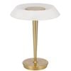 Telbix Teatro Modern Table Desk Lamp Light Metal Polycarbonate Antique Gold Alabastro Polished