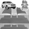 6D Diamond Car Floor Mats for Toyota Kluger 2007-2013-Ultimate Set-Grey-Outback GT