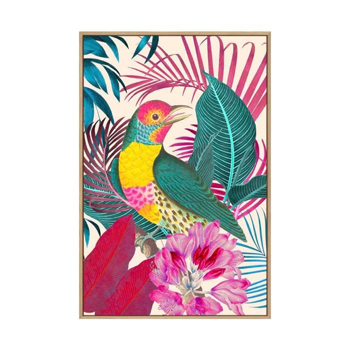 Artey | Ecstatic Jungle I - Framed Canvas - Natural Frame - 40 x 60cm