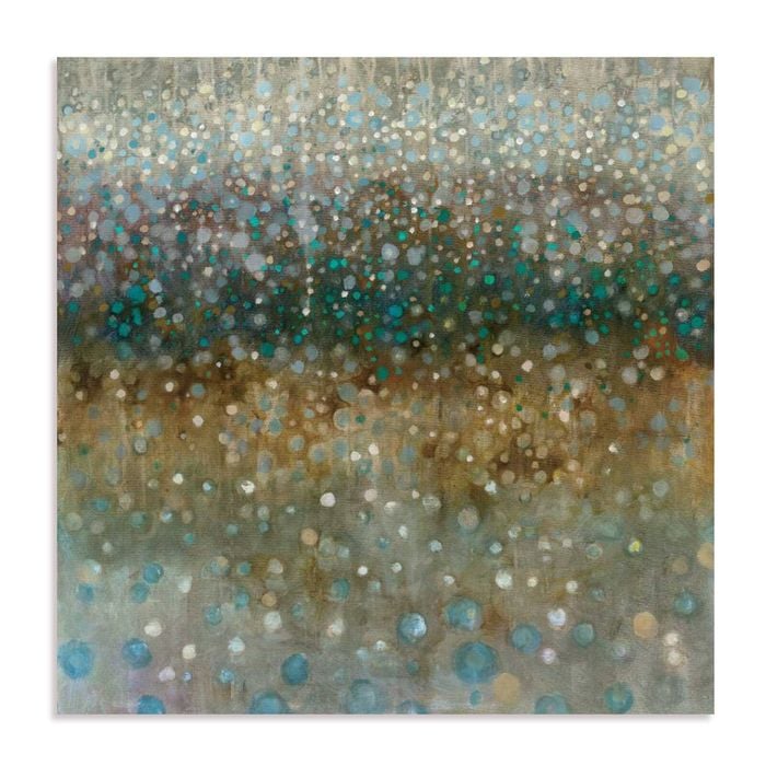 Artey | Abstract Rain - Stretched Canvas - Stretched Canvas - 64 x 64cm