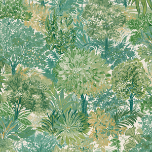 Grandeco 53cm x 10.05m Green Nature Wallpaper