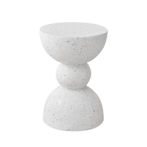 MIUZ Side Table Round Coffee Table Chair Stand Indoor Outdoor End Accent Tables
