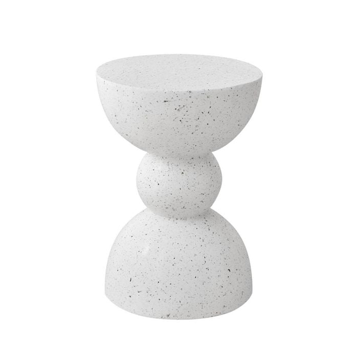 MIUZ Side Table Round Coffee Table Chair Stand Indoor Outdoor End Accent Tables
