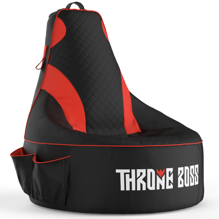 Throne Boss Adult Red Gaming Bean Bag Chair
