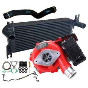 GEN1 High Flow Turbo Charger With 106mm Intercooler & Hoses And Genuine Oil Feed Pipe For Mazda BT50 2.2L 2011 Onwards