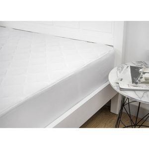 Ardor Boudoir Queen Bed Fitted Mattress Protector Microfibre White Home/Bedding