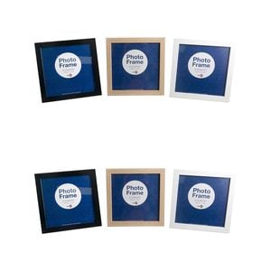 6PK Unigift Element 20x20cm MDF/Glass Picture Frame - Assorted