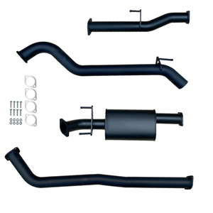 Ignite Exhausts Dpf Back For Toyota Hilux 2.8l Td Gun126r 3" Inch With Muffler Black Aluminised Steel