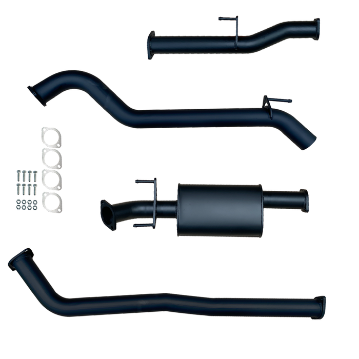 Ignite Exhausts Dpf Back For Toyota Hilux 2.8l Td Gun126r 3" Inch With Muffler Black Aluminised Steel