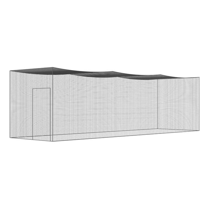 VEVOR Baseball Batting Netting Black for Practice Portable Pitching Cage Net with Door and Carry Bag