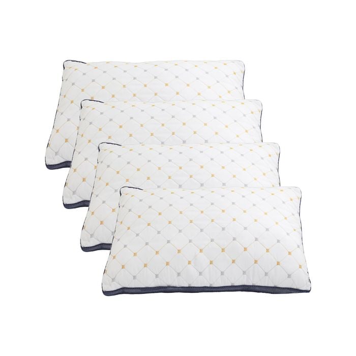 Royal Comfort Luxury Air Mesh Pillows - Hotel Quality Ultra Comfort White 4 Pack