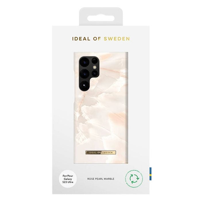 Ideal Of Sweden Fashion Case (suits Galaxy S23 Ultra) - Rose Pearl Marble