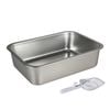Pawz Stainless Steel Cat Litter Box Low Entry Small Animals