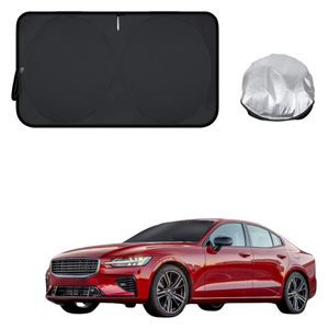 Front Windscreen Sun Shade for Volvo S60 2019 - Current (Mk II) - Standard 150 x 85 cm - Black