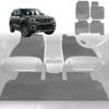 6D Diamond Car Floor Mats for Mahindra Scorpio (Z101)2022-Current-Full Set-Grey-Outback GT
