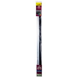 MORODAY SCREW-ON External Door Seal with Brush 30mm X 1M SILVER