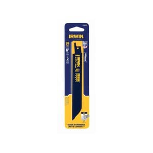 Irwin 6" 24TPI Bi-Metal Thin Metal Cutting Reciprocating Saw Blade - 5 Pack