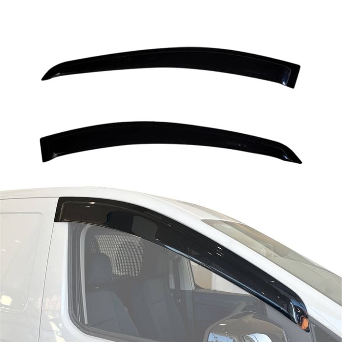 AUSGO Luxury Weather Shields for Volkswagen Caddy 2021-Onwards Weathershields Window Visors Wind Deflectors
