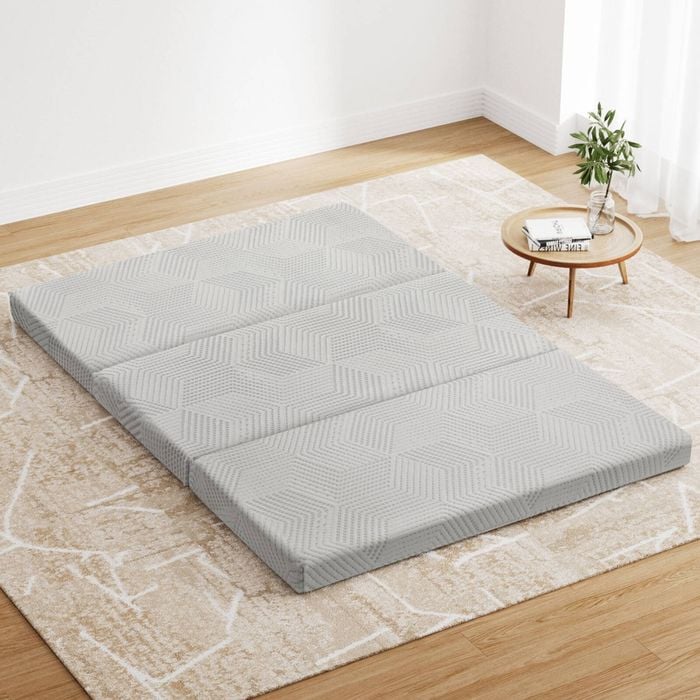 Giselle Folding Mattress 10cm Double Foldable Memory Foam 3-fold Bed Mat