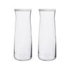 LAV Vera Glass Carafes - 1.2L - White Lid - Pack of 2