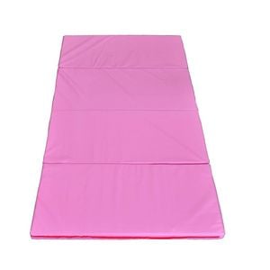 Large 240cm x 120cm x 5cm Gymnastics Folding Gym Exercise Yoga Mat - Pink
