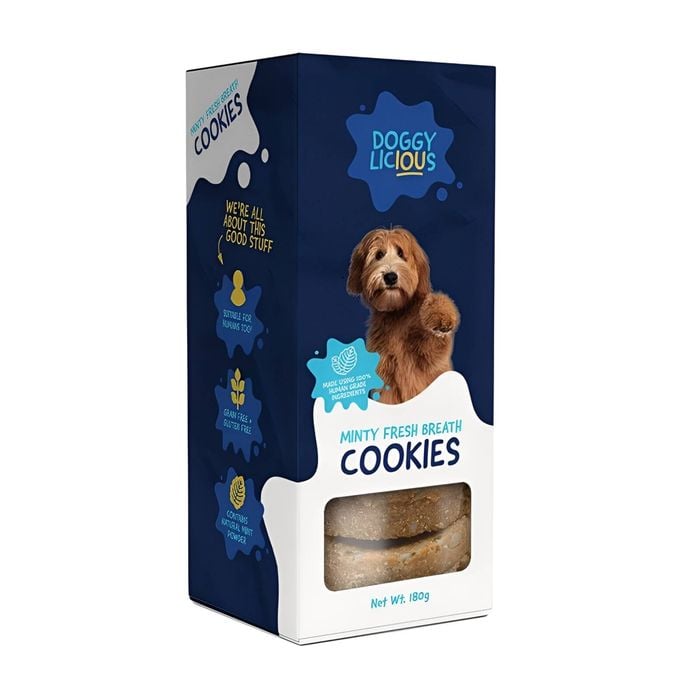 Doggylicious Minty Fresh Breath Cookies Dog Treats