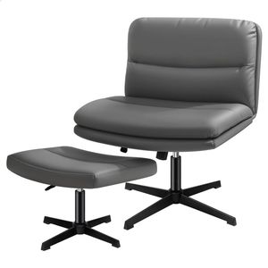 ALFORDSON Office Chair Armless Grey