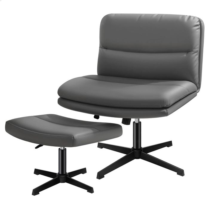 ALFORDSON Office Chair Armless Grey