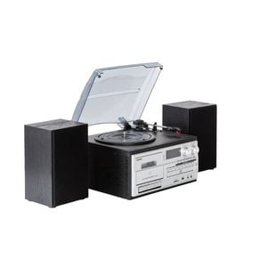 Lenoxx Audio Home Entertainment System (Black) Turntable, CDs, Vinyl, Wireless Streaming & More